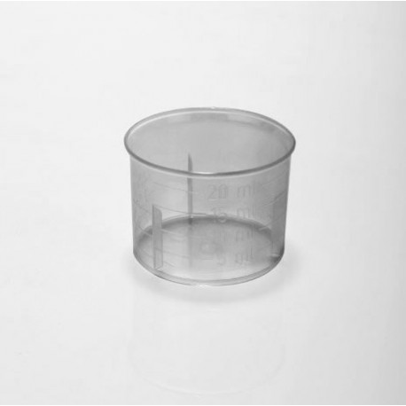 Čašica za doziranje, prozirna, 2,5-20 ml