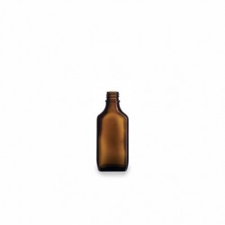 Boca staklena plosnata tamna GL18SR 50ml